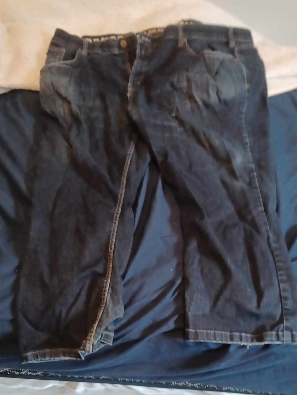 Relaxed Fit Men's Jeans in Navy Blue